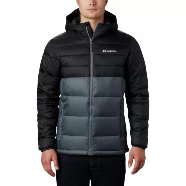 Columbia Mens Buck Butte Insulated Hooded JacketGraphiteBlack