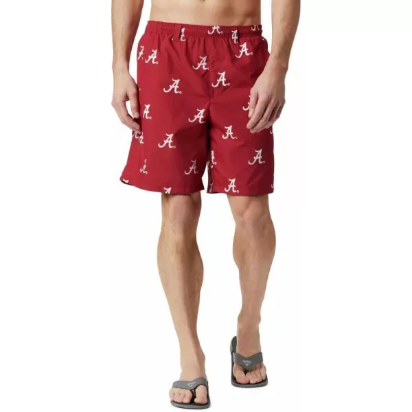 Columbia Mens CLG Backcast Ii Printed ShortAlabama Crimson Tide 1 Ala  Red Velvet