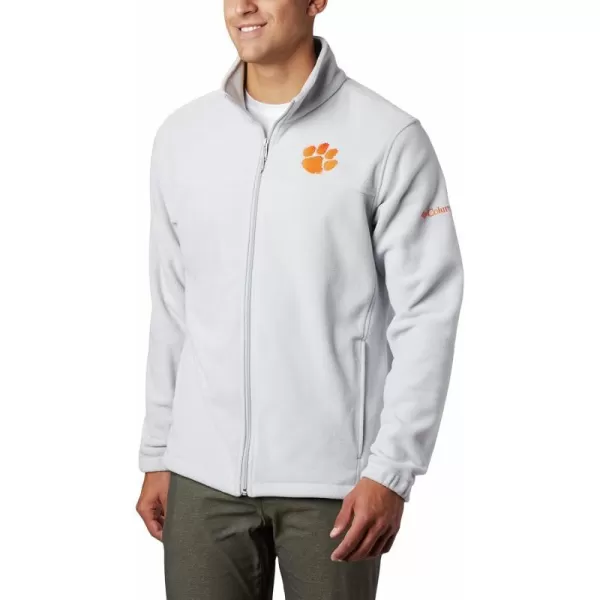 Columbia Mens CLG Flanker Iii Fleece JacketClemson Tigers Cle  Cool Grey