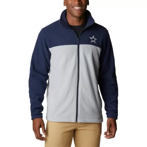 Columbia Mens CLG Flanker Iii Fleece JacketDallas Cowboys Dc  Collegiate Navy Columbia Grey