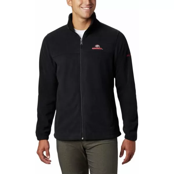 Columbia Mens CLG Flanker Iii Fleece JacketGeorgia Bulldogs Uga  Black