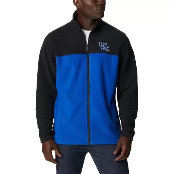 Columbia Mens CLG Flanker Iii Fleece JacketKentucky Wildcats Uk  Black Azul