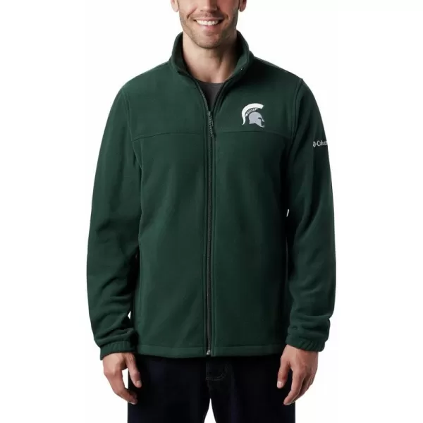 Columbia Mens CLG Flanker Iii Fleece JacketMichigan State Spartans Ms  Spruce