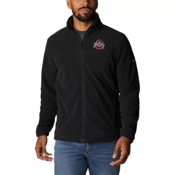 Columbia Mens CLG Flanker Iii Fleece JacketOhio State Buckeyes Os  Black