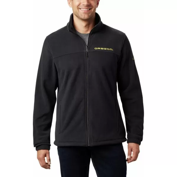 Columbia Mens CLG Flanker Iii Fleece JacketOregon Ducks Uo  Black