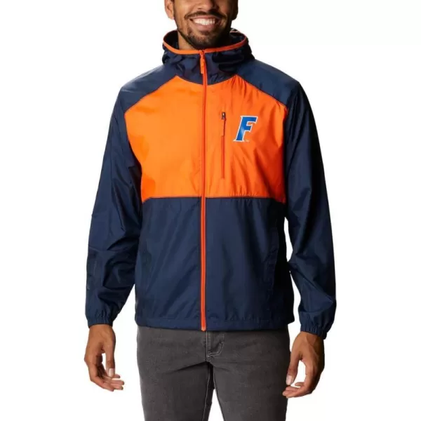 Columbia Mens CLG Flash Forward JacketFlorida Gators Fla  Collegiate Navy Spark Orange