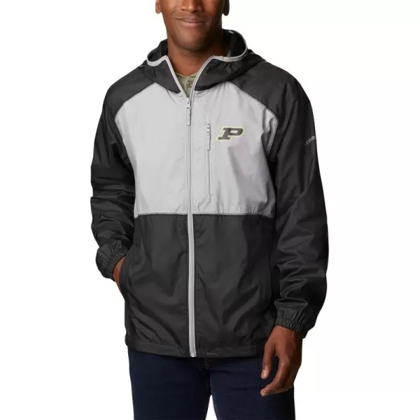 Columbia Mens CLG Flash Forward JacketPurdue Boilermakers Pd  Black Columbia Grey