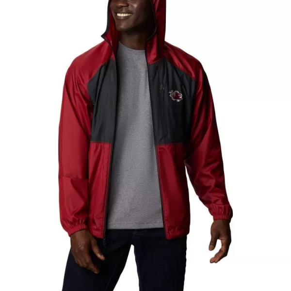 Columbia Mens CLG Flash Forward JacketSouth Carolina Fighting Gamecocks Sc  Beet Black