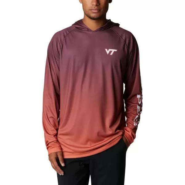 Columbia Mens CLG Super Terminal Tackle HoodieVirginia Tech Hokies Team Color