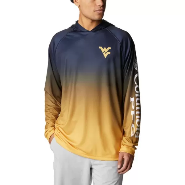 Columbia Mens CLG Super Terminal Tackle HoodieWest Virginia Mountaineers Team Color