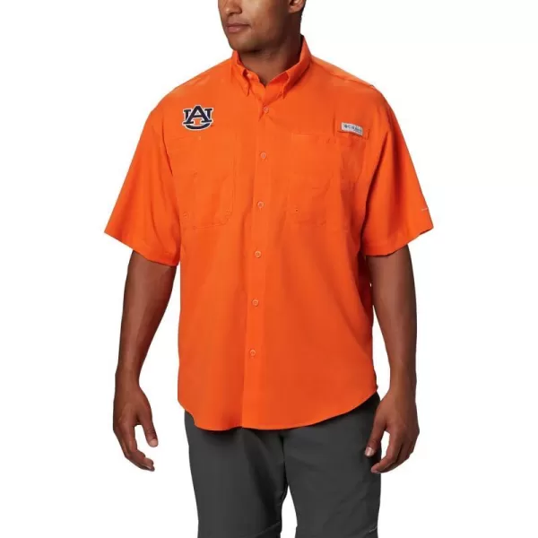 Columbia Mens CLG Tamiami Short Sleeve ShirtAuburn Tigers Aub  Spark Orange