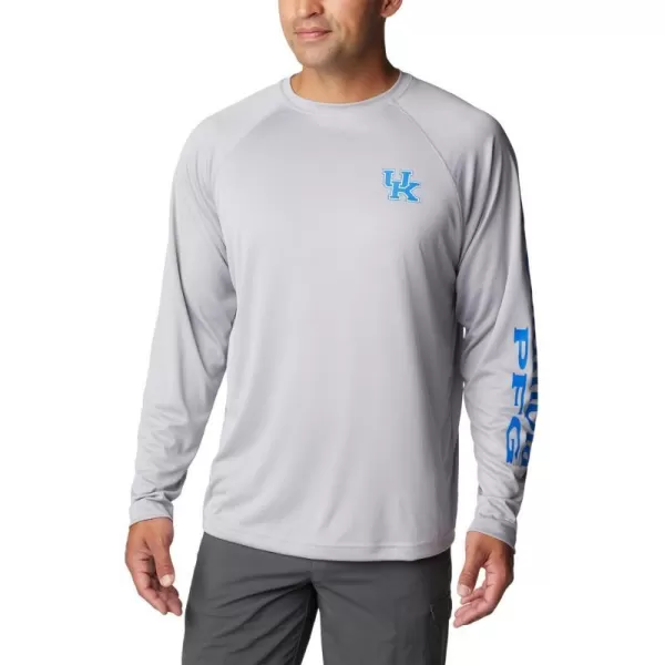 Columbia Mens CLG Terminal Tackle Ls ShirtUk  Columbia Grey