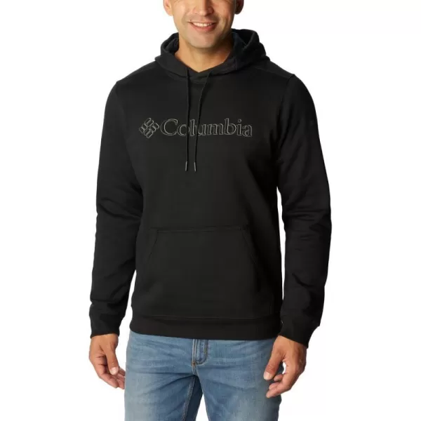 Columbia Mens CSC Basic Logo Ii HoodieBlackBranded Shadow Graphic