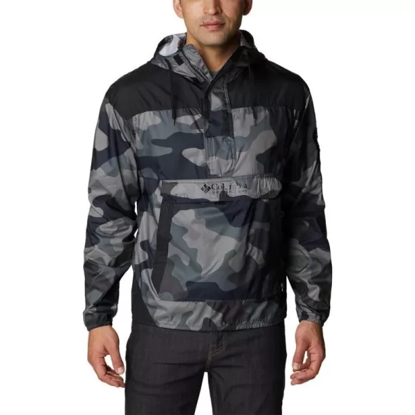 Columbia Mens Challenger WindbreakerBlack Mod Camo PrintBlack