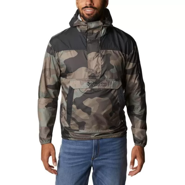 Columbia Mens Challenger WindbreakerCypress Mod Camo PrintShark