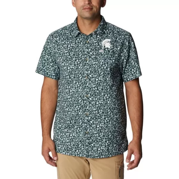 Columbia Mens Collegiate Super Slack Tide ShirtMsspruce Gameday Print