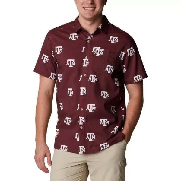 Texas A&M Aggies TAM - Deep Maroon Logo Print