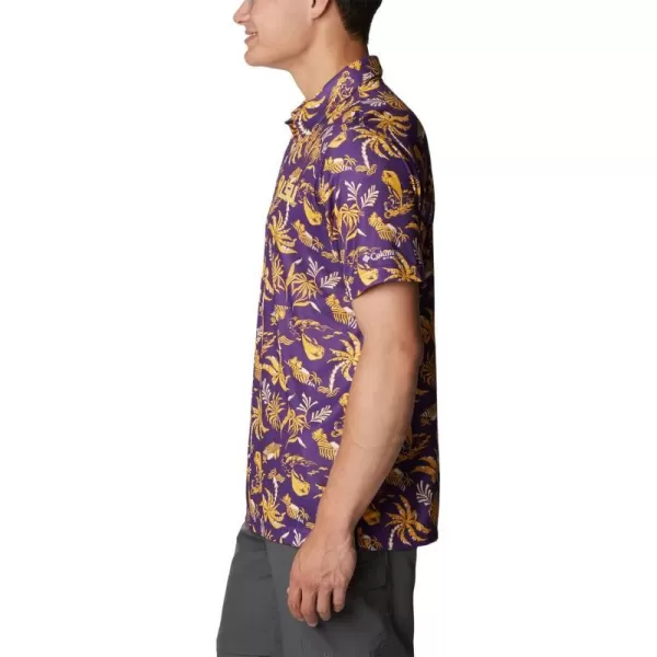 Lsu - Vivid Purple Dorado Isle Print