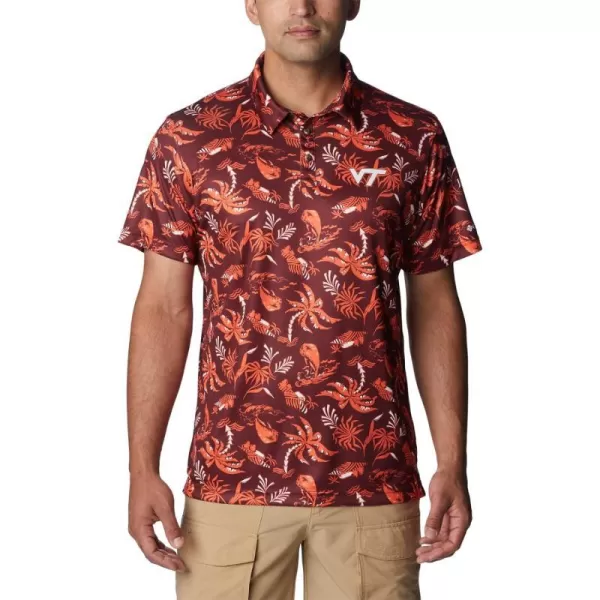 Vt - Deep Maroon Dorado Isle Print