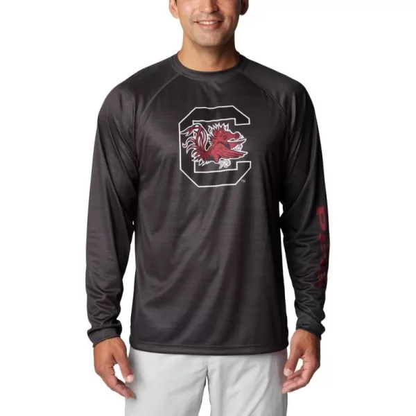 Columbia Mens Collegiate Terminal Tackle Heather Long Sleeve ShirtSc  Shark Heather