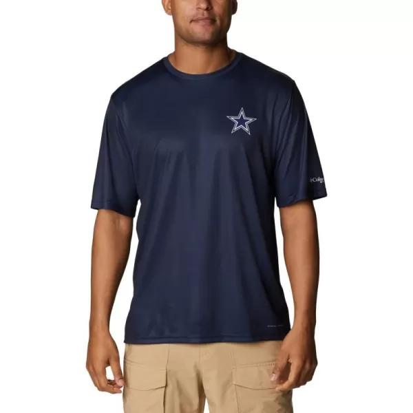 Columbia Mens Collegiate Terminal Tackle SS ShirtDc  Collegiate Navy