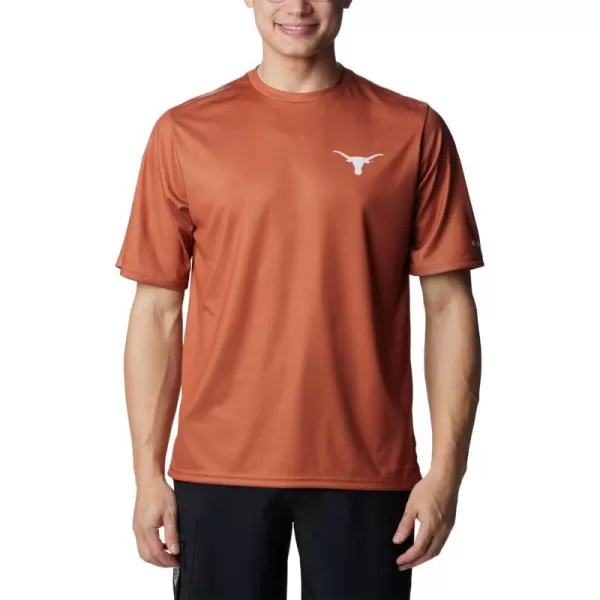 Columbia Mens Collegiate Terminal Tackle SS ShirtTex  Cedar