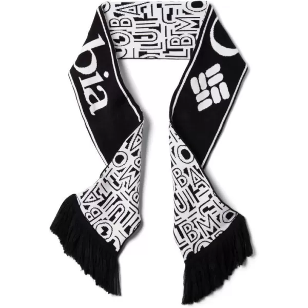 Columbia Mens Columbia Lodge ScarfBlackWhite Typo