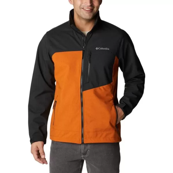 Columbia Mens Cruiser Valley Softshell JacketWarm CopperBlack