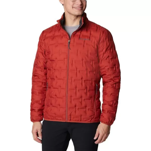 Columbia Mens Delta Ridge Down Hooded JacketWarp Red