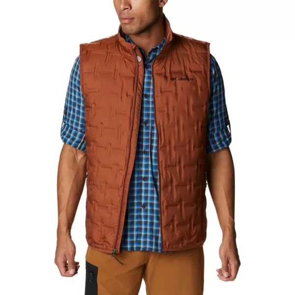 Columbia Mens Delta Ridge Down VestDark Amber