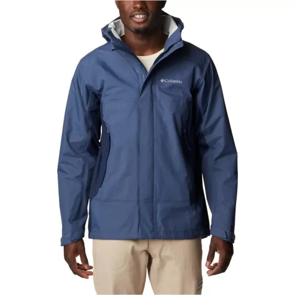 Columbia Mens Discovery Point ShellDark MountainCollegiate Navy