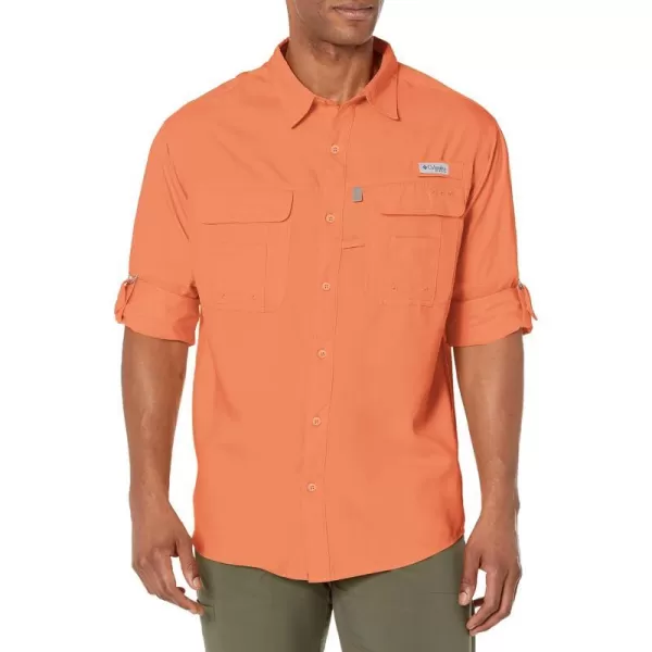 Columbia Mens Drift Guide Woven LsIsland Orange