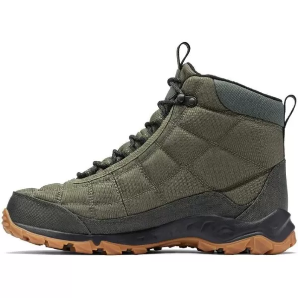 Columbia Mens Firecamp Boot Hiking ShoeStone GreenBlack