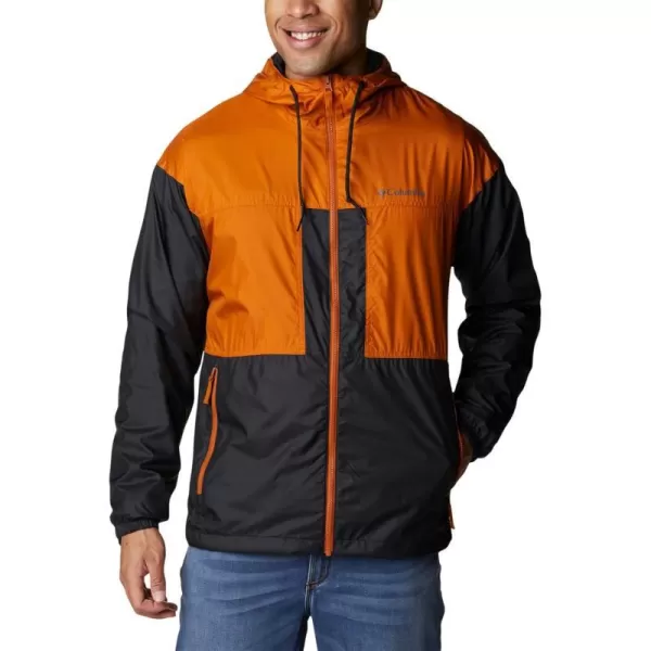 Columbia Mens Flash Challenger Lined WindbreakerBlackWarm Copper