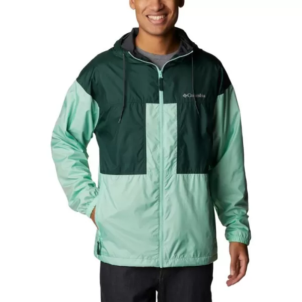 Columbia Mens Flash Challenger Lined WindbreakerKelpSpruce