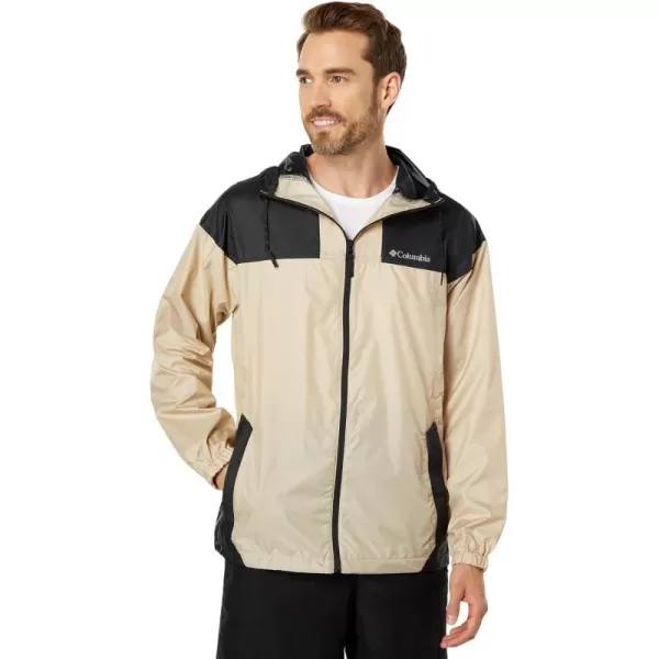 Columbia Mens Flash Challenger WindbreakerAncient FossilBlack