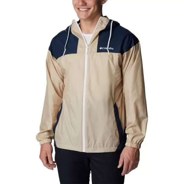 Columbia Mens Flash Challenger WindbreakerAncient FossilCollegiate Navy