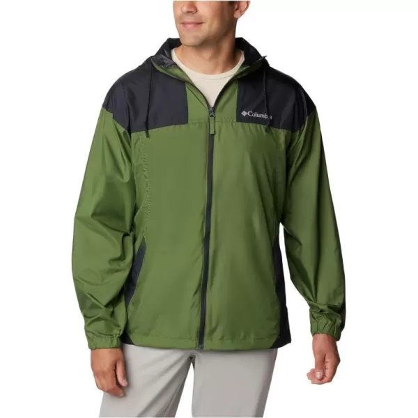 Columbia Mens Flash Challenger WindbreakerCanteenBlack