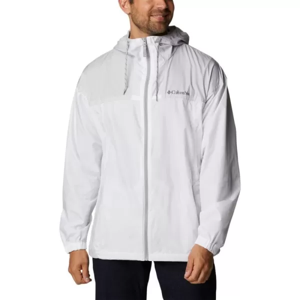 Columbia Mens Flash Challenger WindbreakerWhiteNimbus Grey