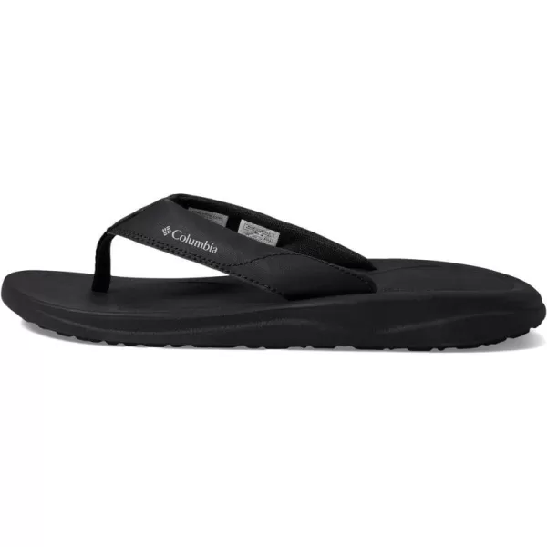 Columbia Mens Flip FlopBlackTitanium Grey Steel