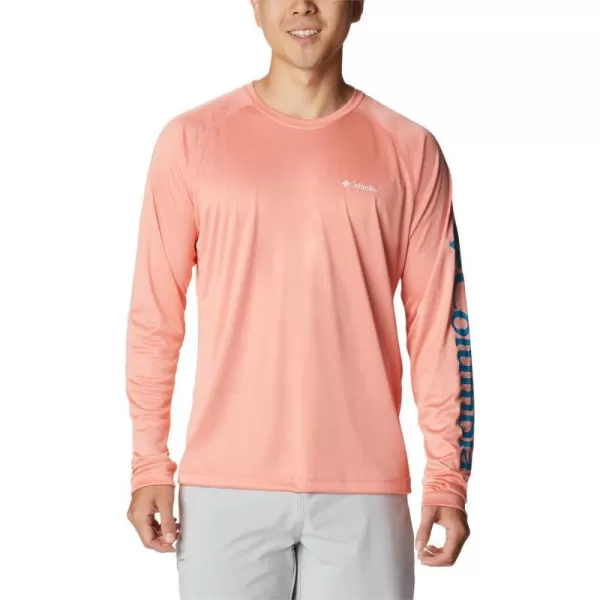 Columbia Mens Fork Stream Long Sleeve ShirtCoral Reef