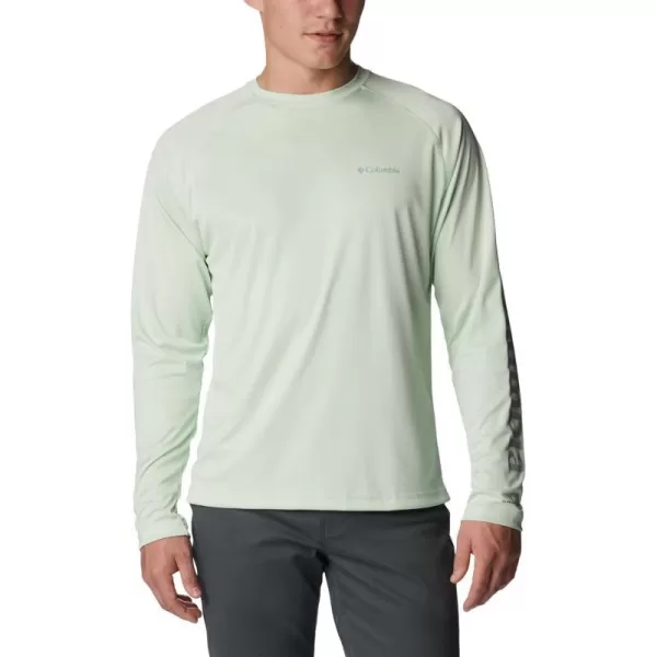 Columbia Mens Fork Stream Long Sleeve ShirtIce Green