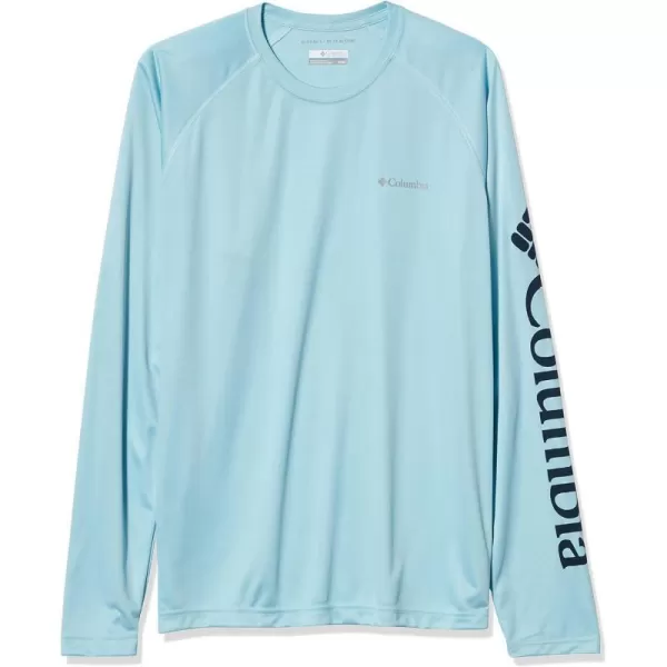 Columbia Mens Fork Stream Long Sleeve ShirtSky BlueCollegiate Navy