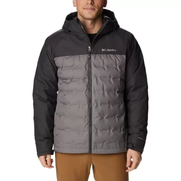 Columbia Mens Grand Trek Ii Down Hooded JacketCity Grey Shark