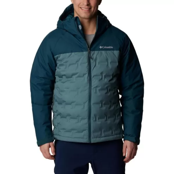 Columbia Mens Grand Trek Ii Down Hooded JacketMetal Night Wave