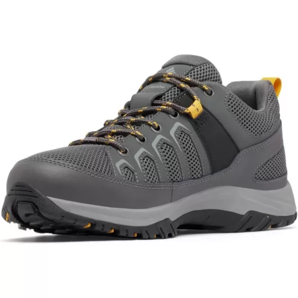 Columbia Mens Granite Trail Hiking ShoeDark GreyGolden Yellow