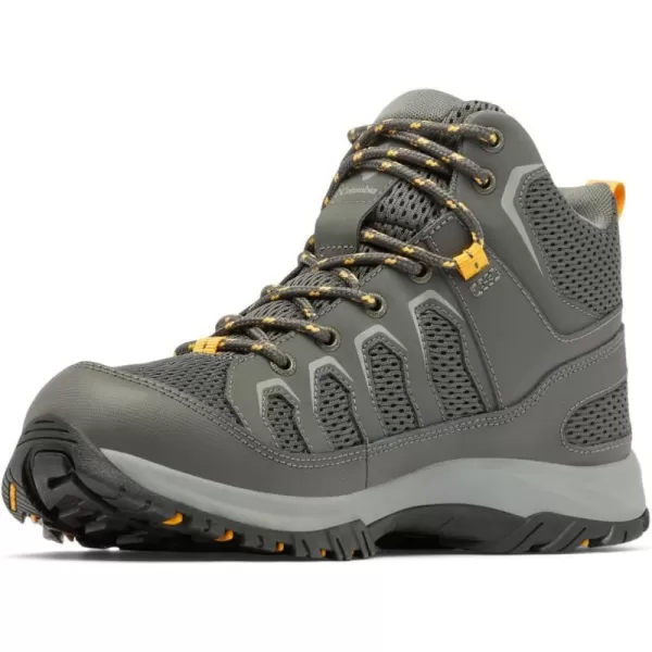 Columbia Mens Granite Trail Mid Waterproof Hiking ShoeDark GreyRaw Honey