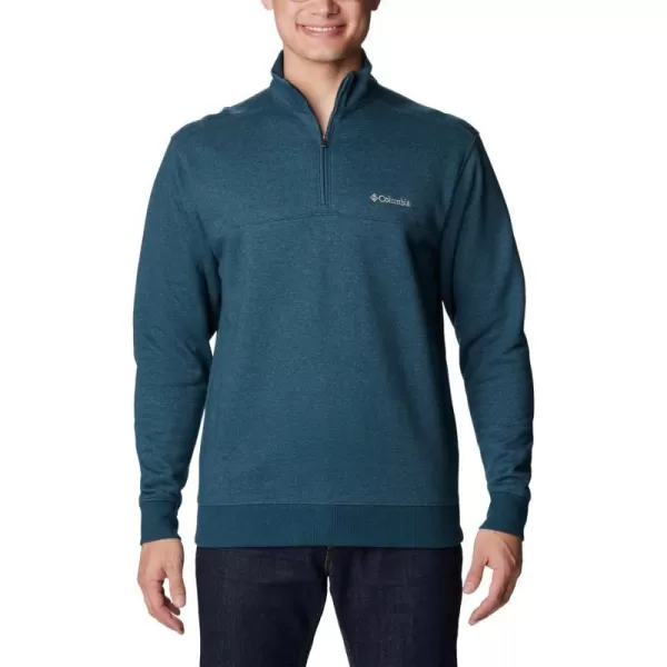 Columbia Mens Hart Mountain Ii Half ZipNight Wave Heather