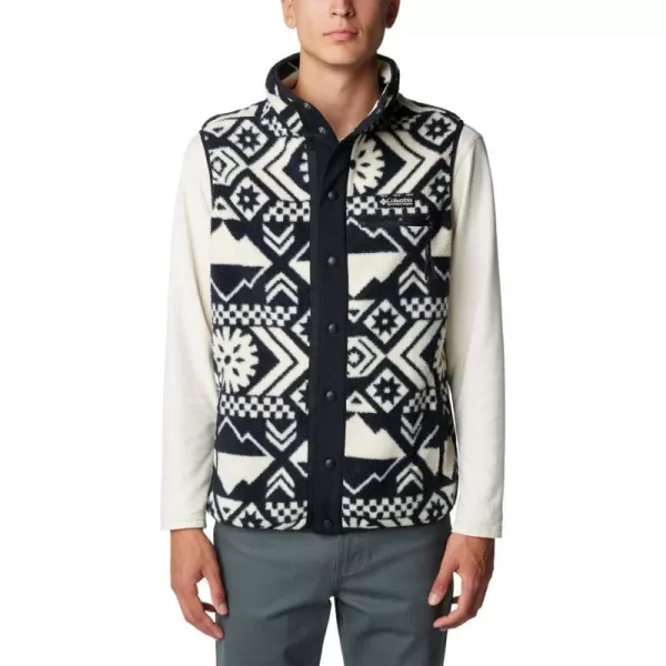 Columbia Mens Helvetia VestBlack Checkered Peaks Multi