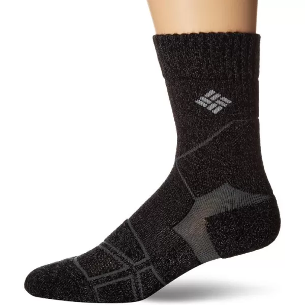 Columbia Mens Hike Crop Crew SockCharcoal